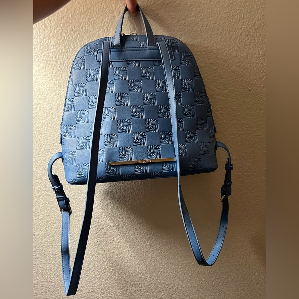 STEVE MADDEN Mini Backpack Shoulder Bag In Ocean Blue